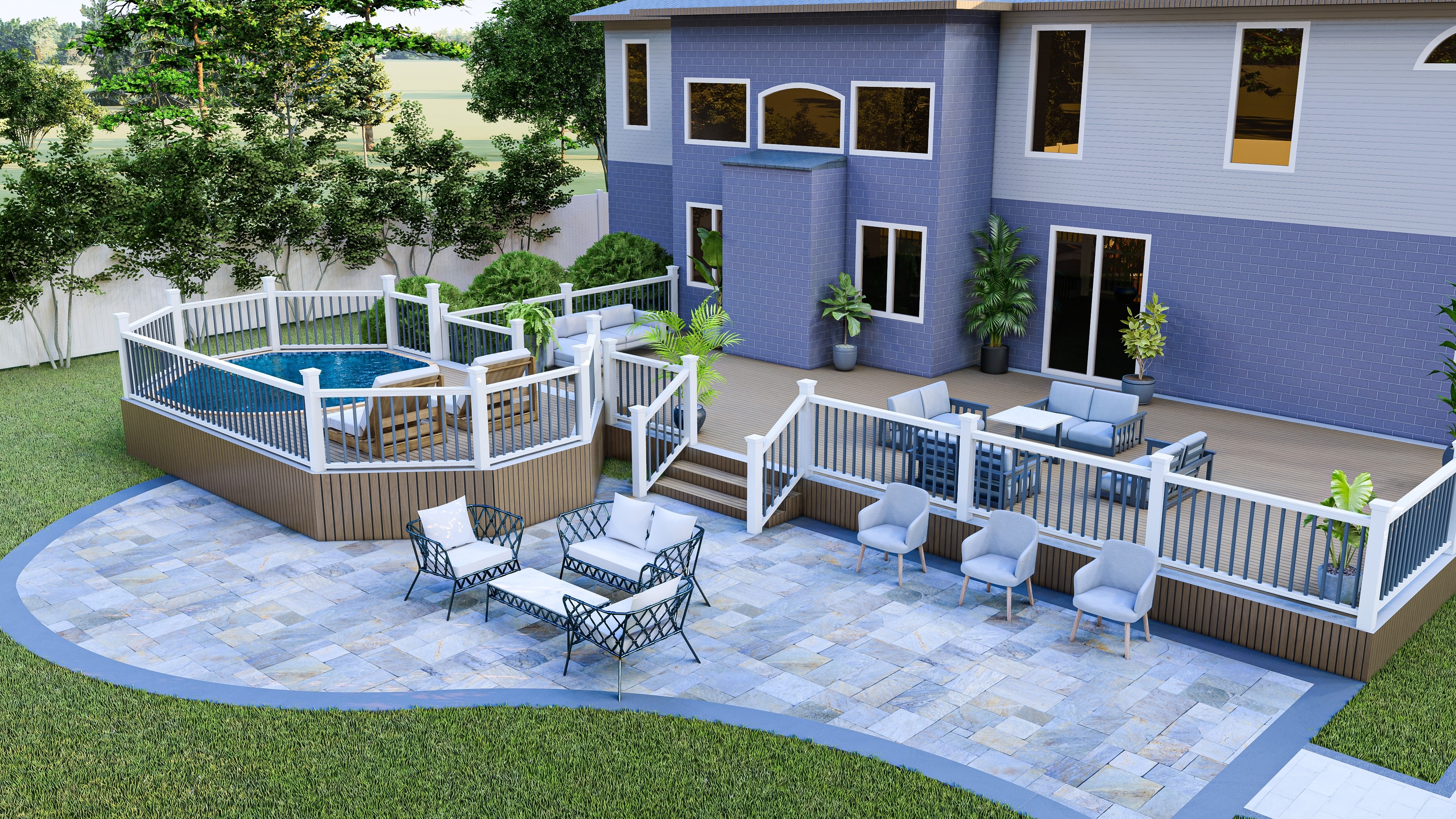 Concrete patio installation in Pittsburgh